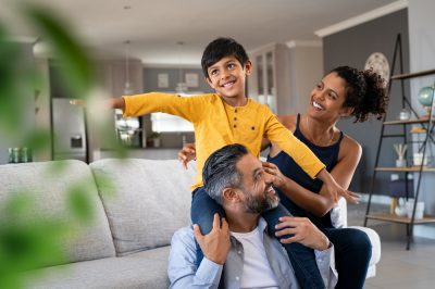 Happy family using Bonds, Liability